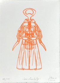 Küchenhilfe | Linolschnitt | 2024 | 24x18cm