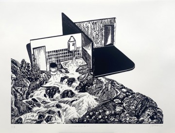 Spielraum | Linolschnitt | 2024 | 70x100cm